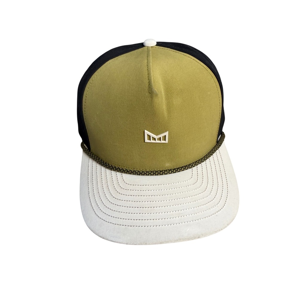Melin Odysea Hydro Skyline Collection Snapback Hat Olive Green Black White Cap